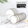 Stainless Steel Dish Rack with Utensil Holder for Kitchen Storage
