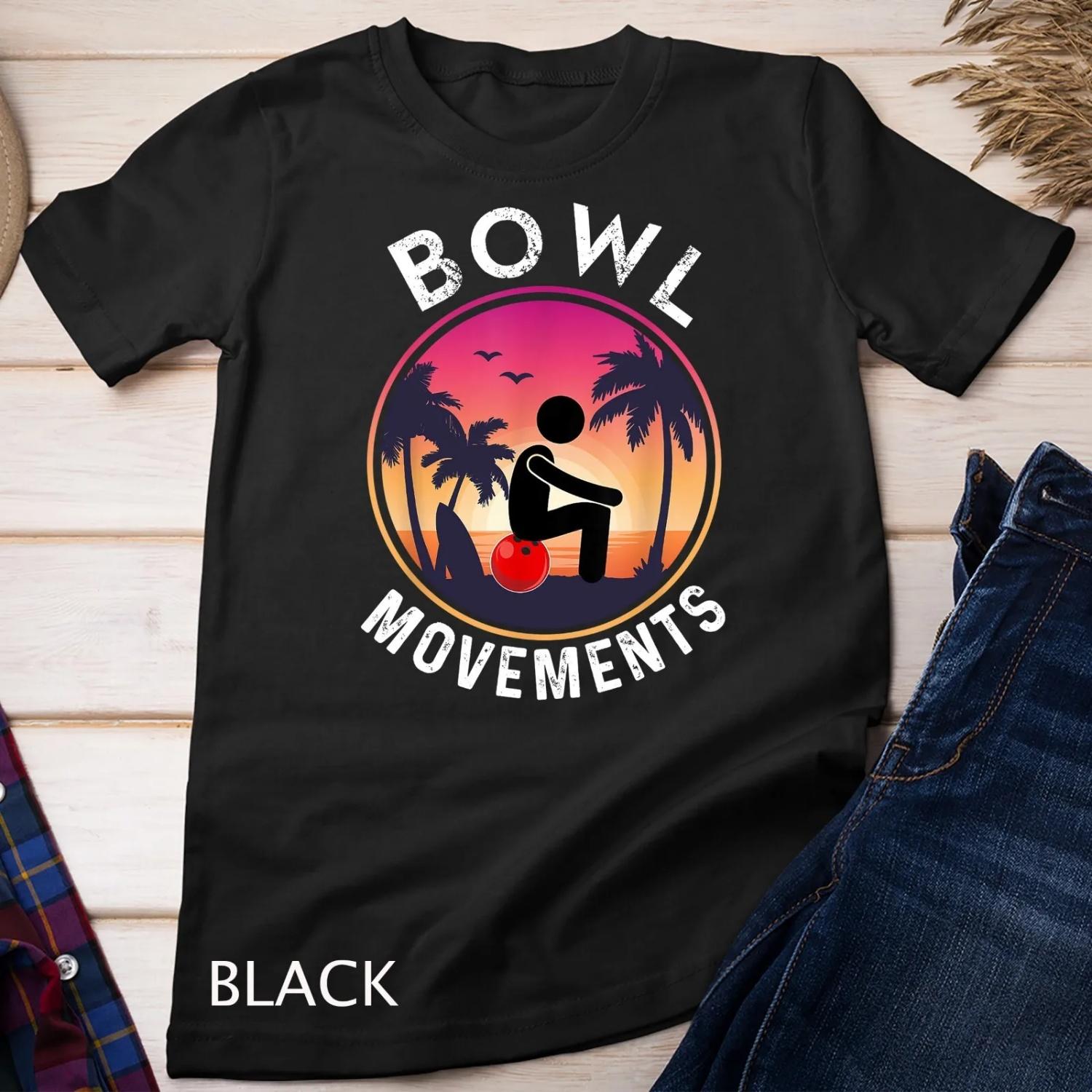 Bowling Movements Lover T Shirt Retro Vintage S