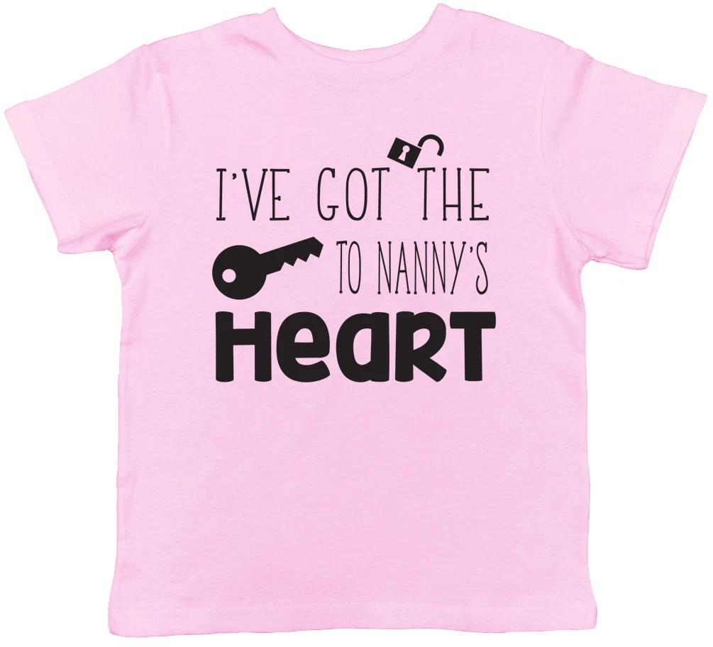 

I ve Got the Key to Nanny s Heart Childrens Kids Boys Girls T-Shirt Tee 100