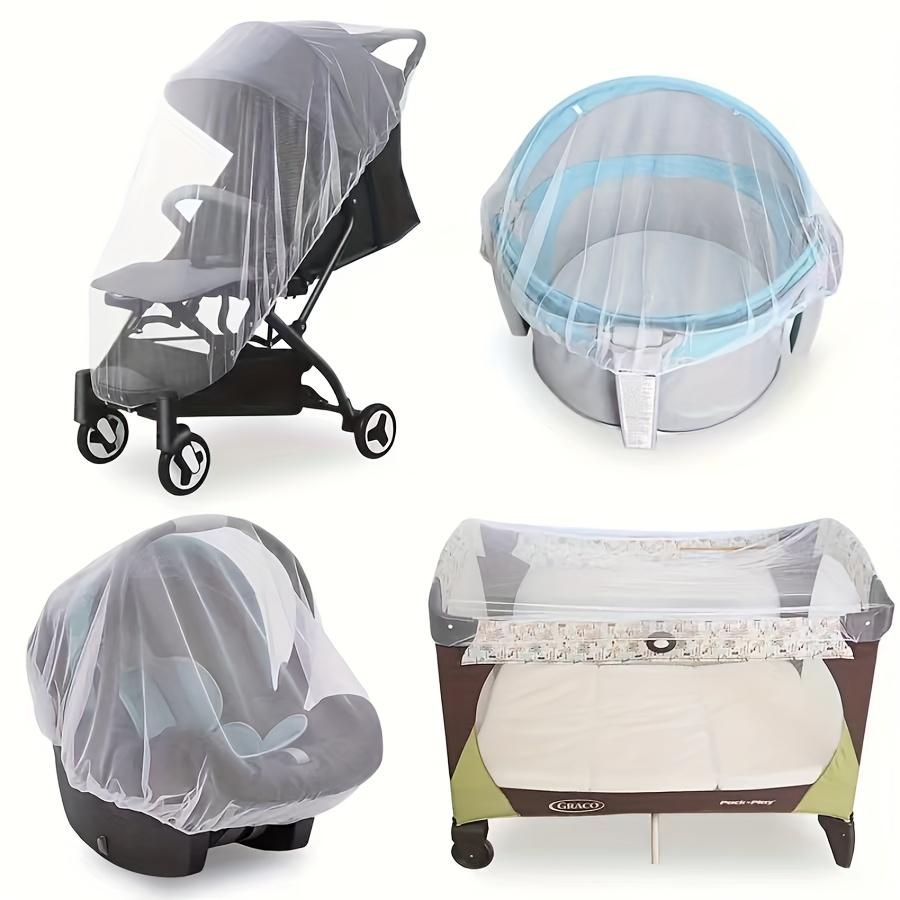 White Stretchy Mosquito Net for Strollers and Cribs Breathable Polyester Durable & Easy To Install Outdoor & Indoor Use