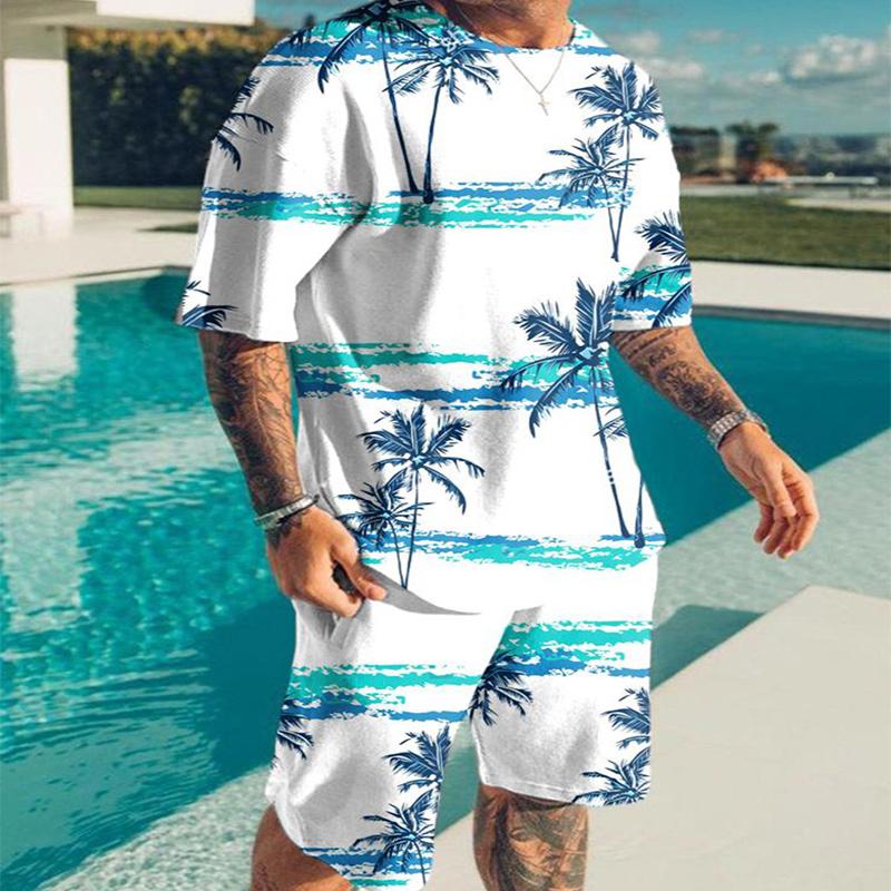 

Летние пляжные праздничные комплекты в стиле ретро в стиле ретро, ​​спортивный костюм, мужская одежда больших размеров, футболки с 3D принтом, мужской костюм, футболка, шорты