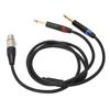 Dual 6.35mm Male To XLR Female Cable 24K Gold Plated Connectors Dual 1 4 Inch To XLR Y Splitter Converter Adapter