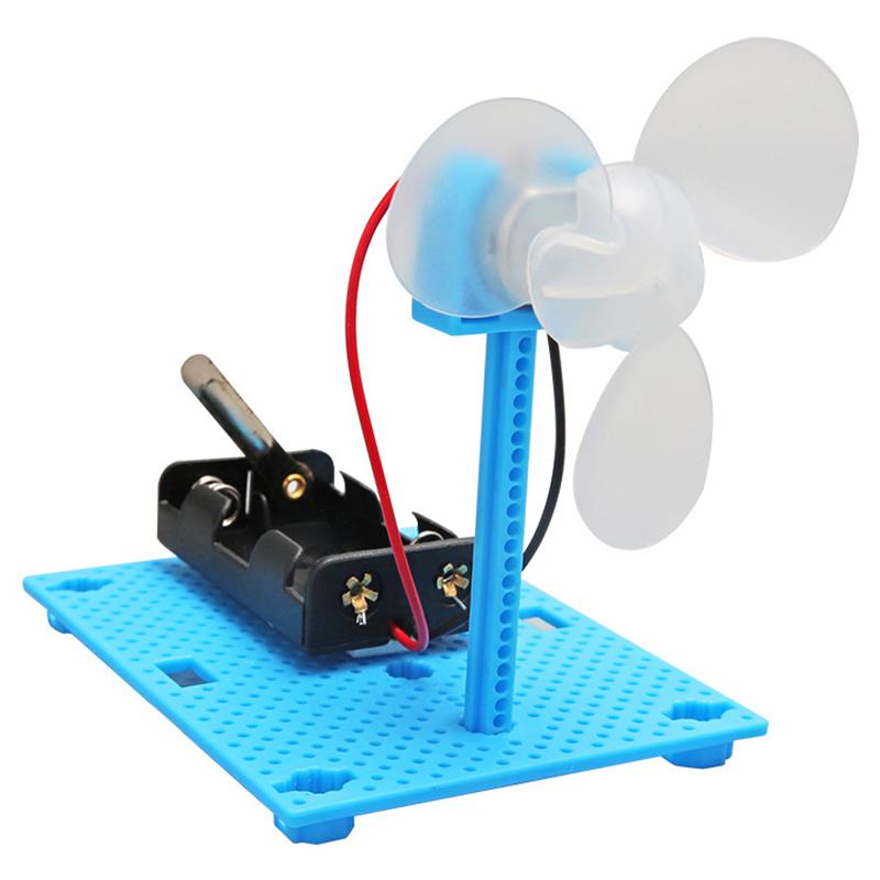 Electric Wind Power Fan STEM Technology Gadget Kids Science Toys Puzzle Gadget Physical Learning Educational Toys for Children