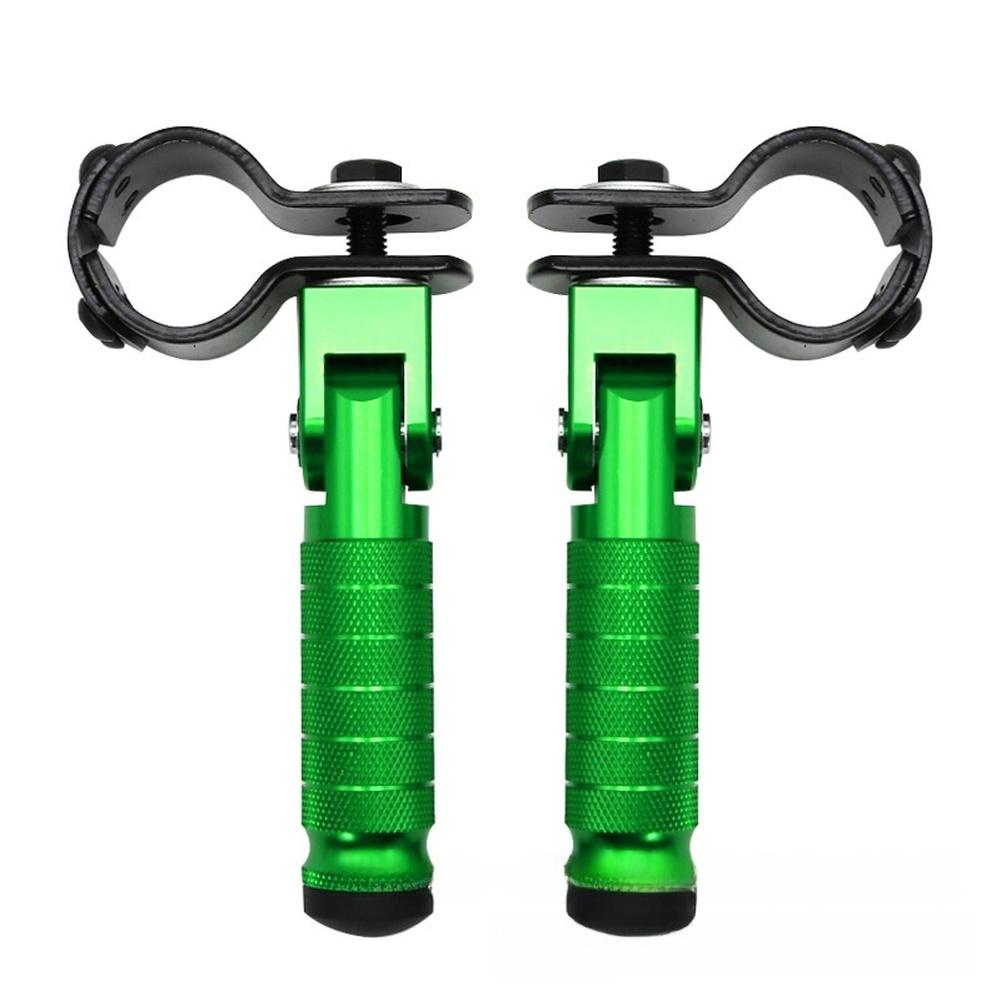 Klappbare Hinterradrasten mit Stützstrebe CNC-gefräst für Motorräder und Elektrofahrräder Kompatibel mit 31 33mm Rahmenrohren