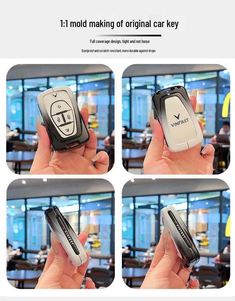 Premium Metal Shell Key Cover for Vinfast Car Remote