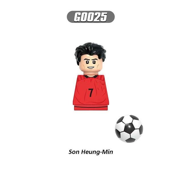 NEW World Famous Football Players Figurine Messi Ronaldo Neymar Lewandowski Mini Action Building Block Model Toy Kids Gifts