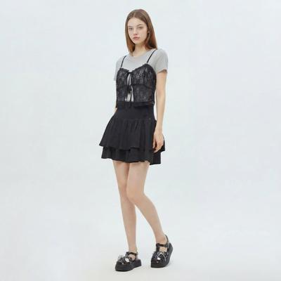 Gnarly Mini Skirt Lace Up Detail Es2ws661