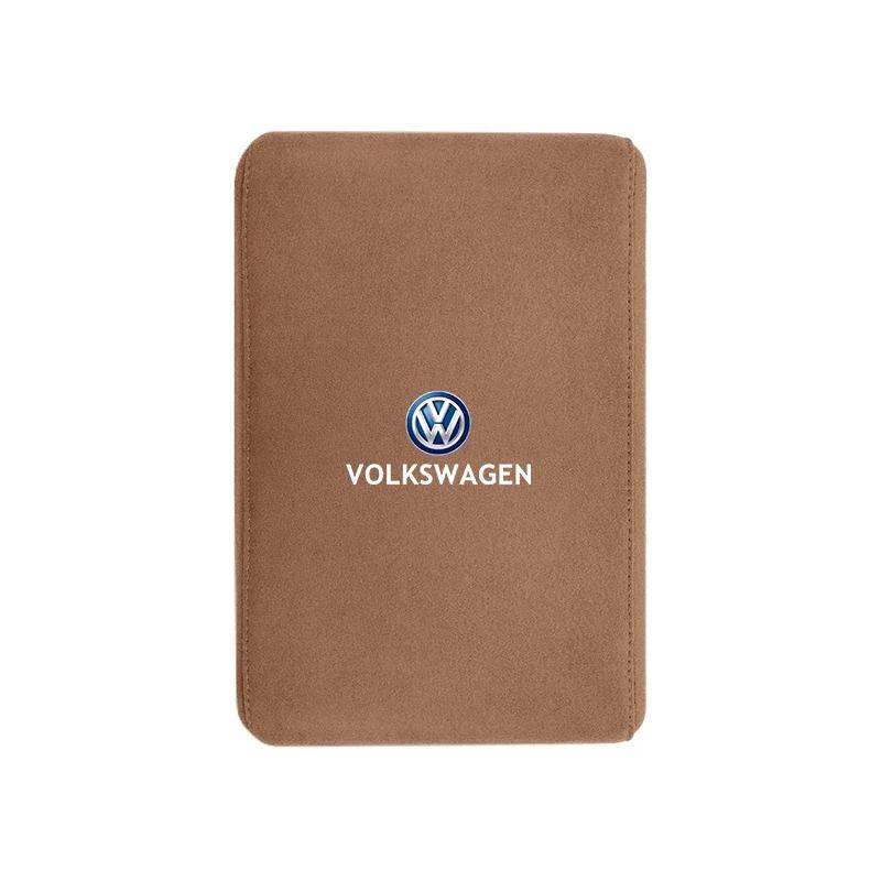 ·VW Car Armrest Mats Memory Foam Arm Rest Cushion Accessories For VW GTI Polo Golf Passat Scirocco Tiguan Jetta T-ROC Touareg CC Mo0