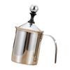 Manual Milk Frother Fine Foaming Ergonomic Handle Stainless Steel Coffee Milk Frother for Home Use
