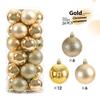 24pcs 6cm Christmas Tree Balls Big Christmas Ball Multicolor Ball Decorations Christmas Tree Ornaments Set for Home Party