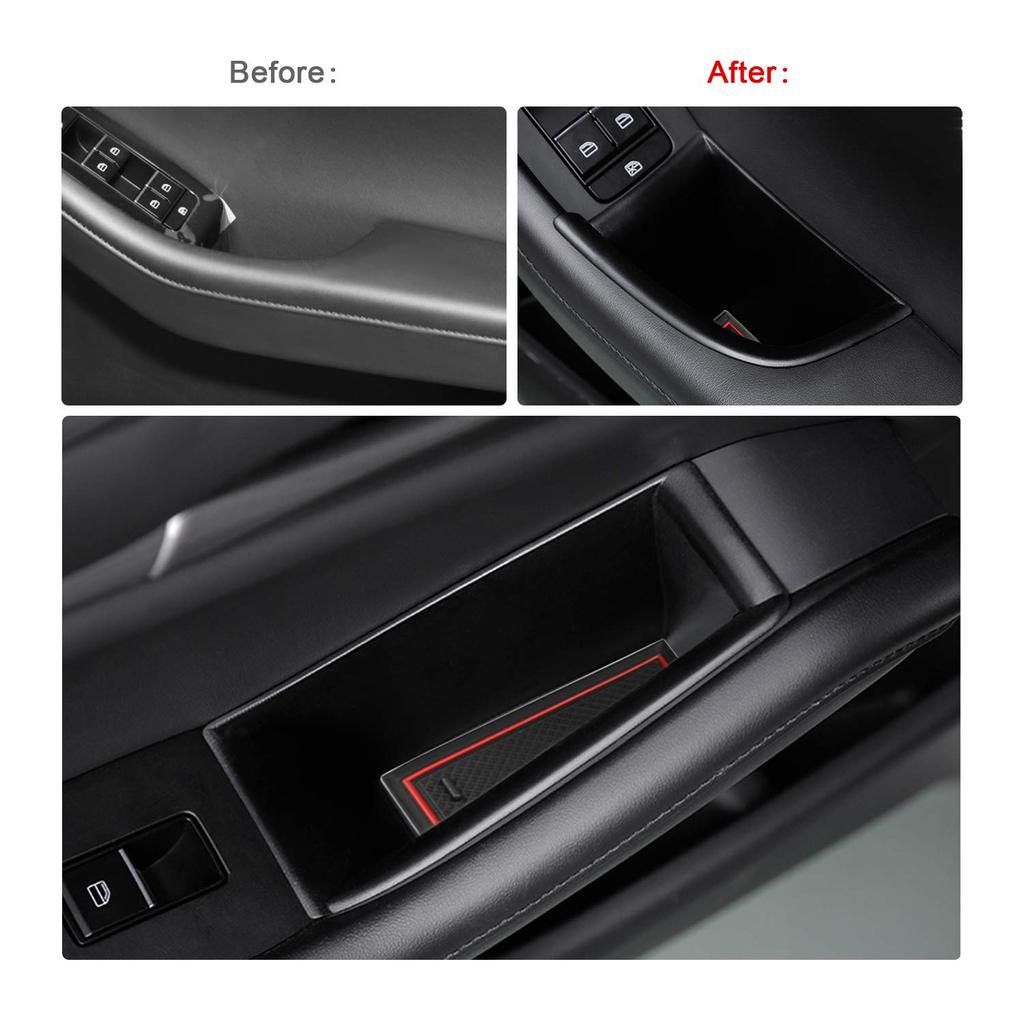 RUIYA Mazda 3 Door Pocket, Mazda 3, Door Handle Storage Box, Mazda3 Door Storage