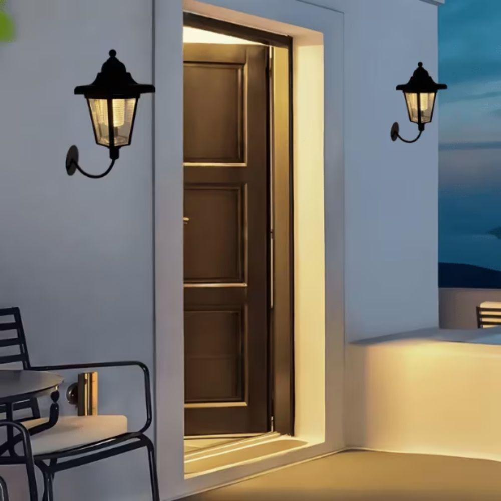 Waterproof Solar Wall Light Solar Energy LED Wall Lamp Modern Style Wall Sconce Yard Light