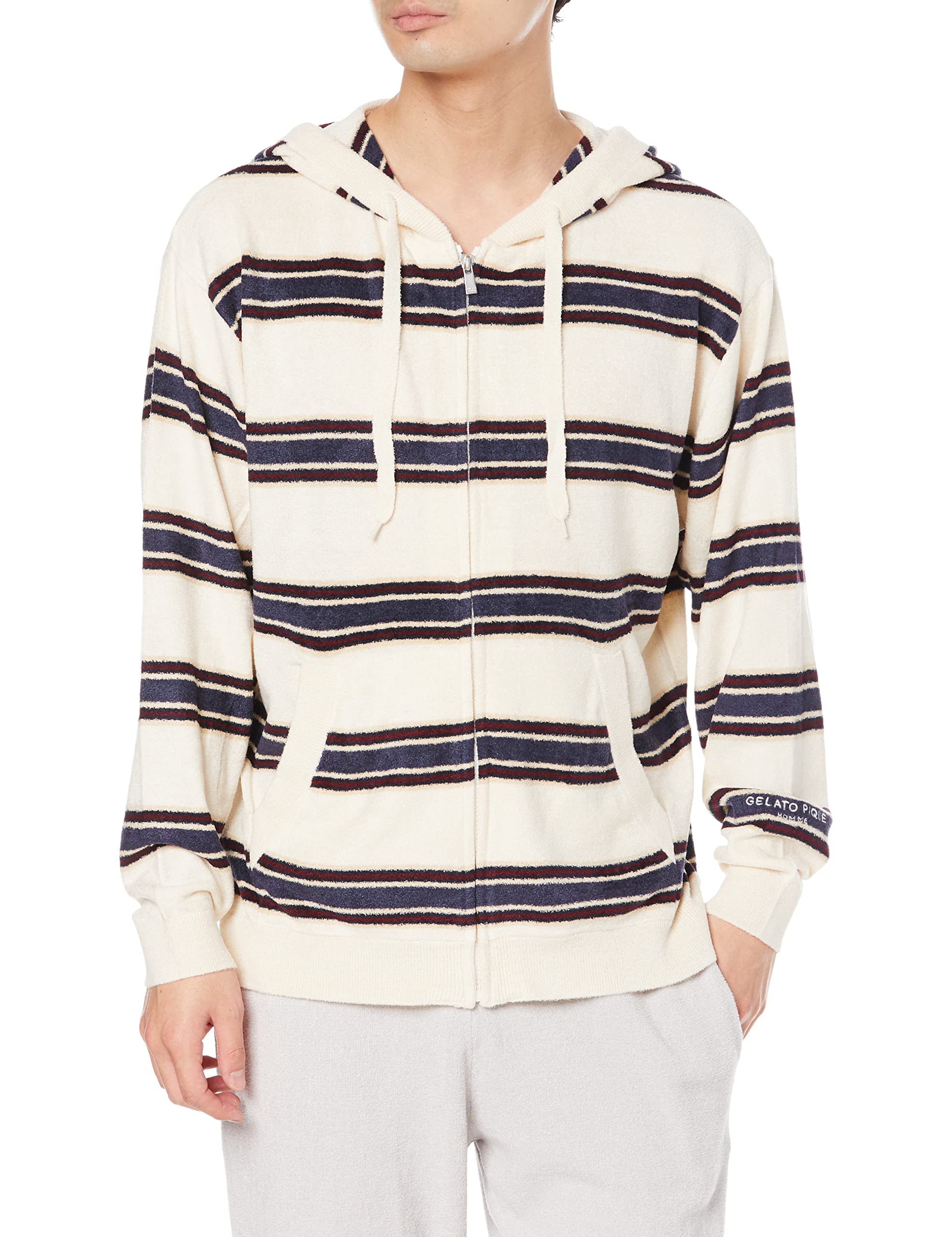 

HOMME Smooth Light Border Parka PMNT221939 OWHT L [Gelato Pique] Мужская