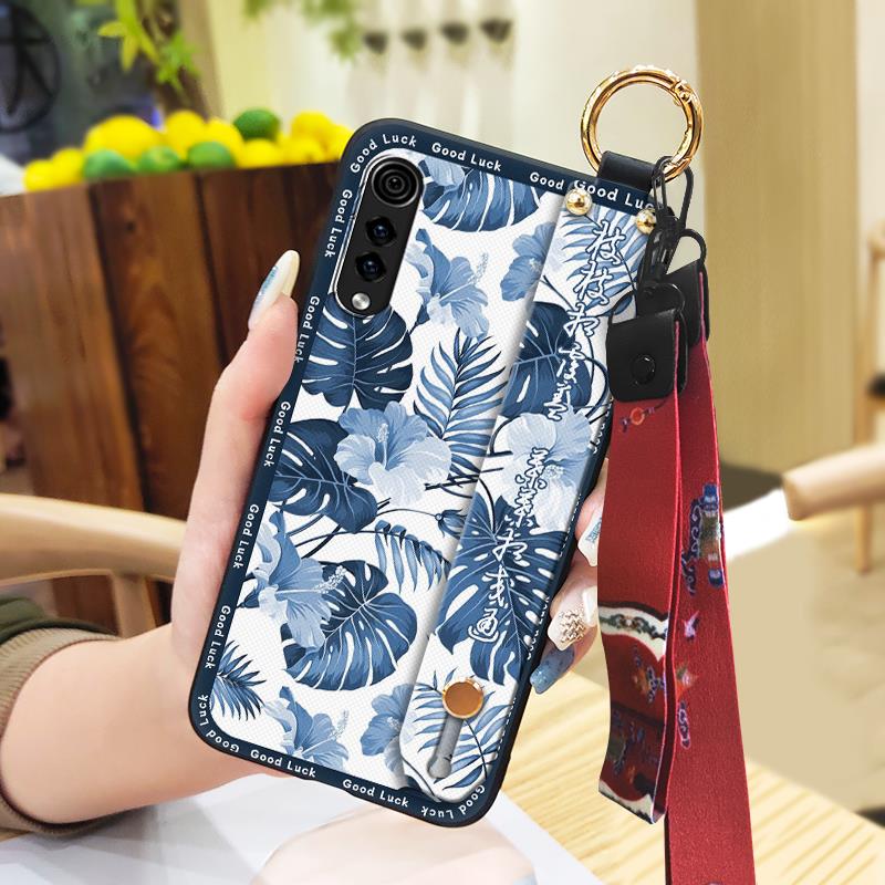 Waterproof Chinese Style Phone Case For LG Velvet 4G/5G Wrist Strap Wristband Anti-knock Anti-dust Ring Phone Holder