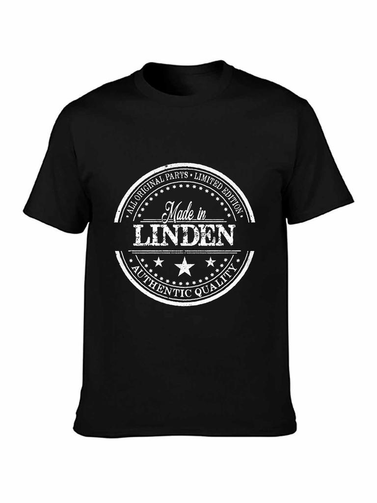 Made in Linden Vintage Retro Authentic Quality T-shirt