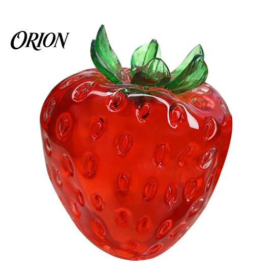 Stress Relief Gadget Clear Strawberry Ball Toy, Giant Red Pink Squeeze Fidget Toy for Relieve Stress, Fake Fruit Sensory Decompression