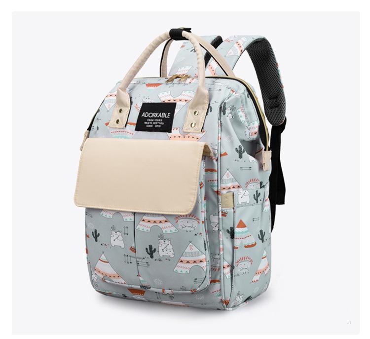 1pc Stroller Hanging bagThermal Insulation Dry Wet Separation Backpack Multi-functional Waterproof Mother and Baby Storage Bag