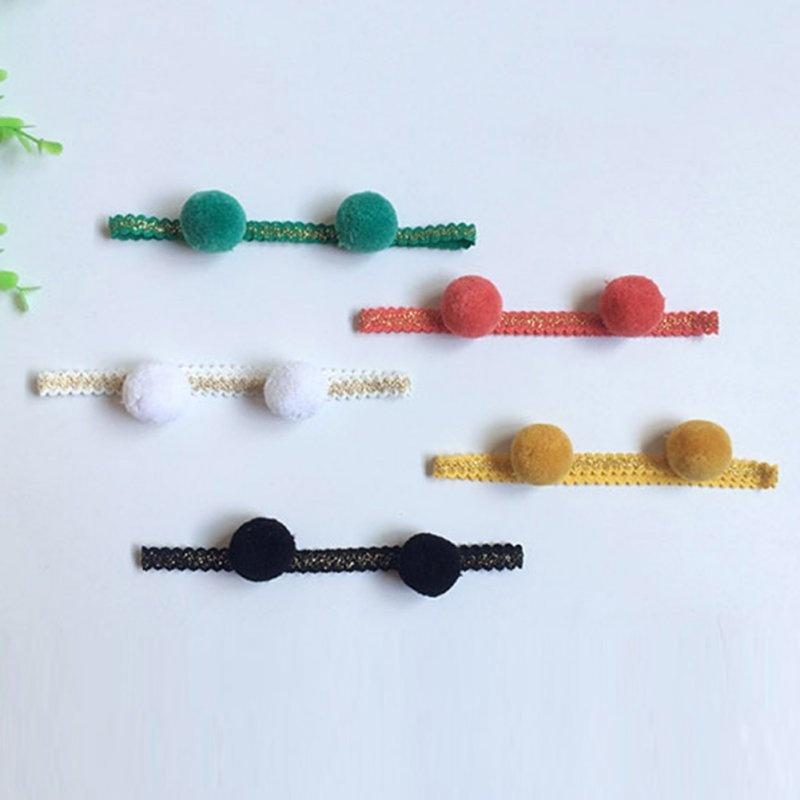 Girls Baby Headband Toddler Lace Hairball Hair Band