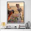 Disney Diamond Painting Judy and Nicks Spring Flower Field Cartoon Mosaic Diamond Cross Stitch DIY Gift Home Decor