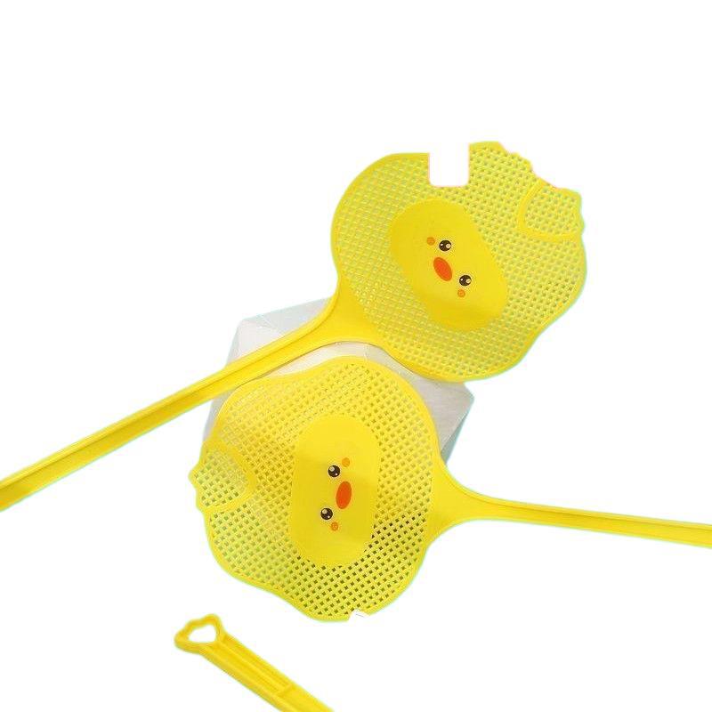 Durable Cartoon Fly Swatter with Extended Handle - Large, Unbreakable Plastic for Home Use