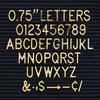 3/4 Inch Letters for Felt Letter Boards, 294 Pieces Including Characters, Numbers & Symbols for Changeable Plastic Message Boards (Gold)