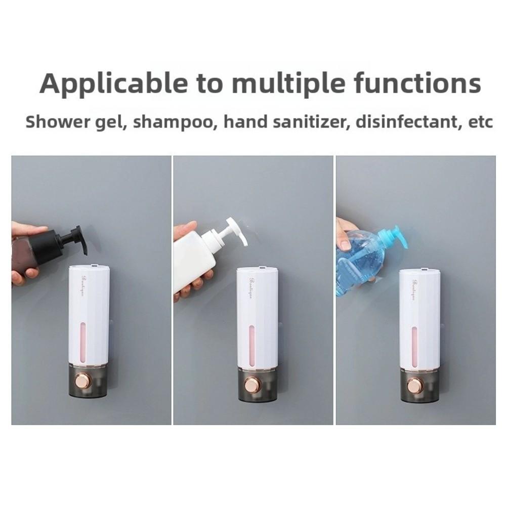 Wall-mounted Punch-free Soap Dispenser Plastic Shower Gel Dispenser Press Soap Dispenser  Kitchen