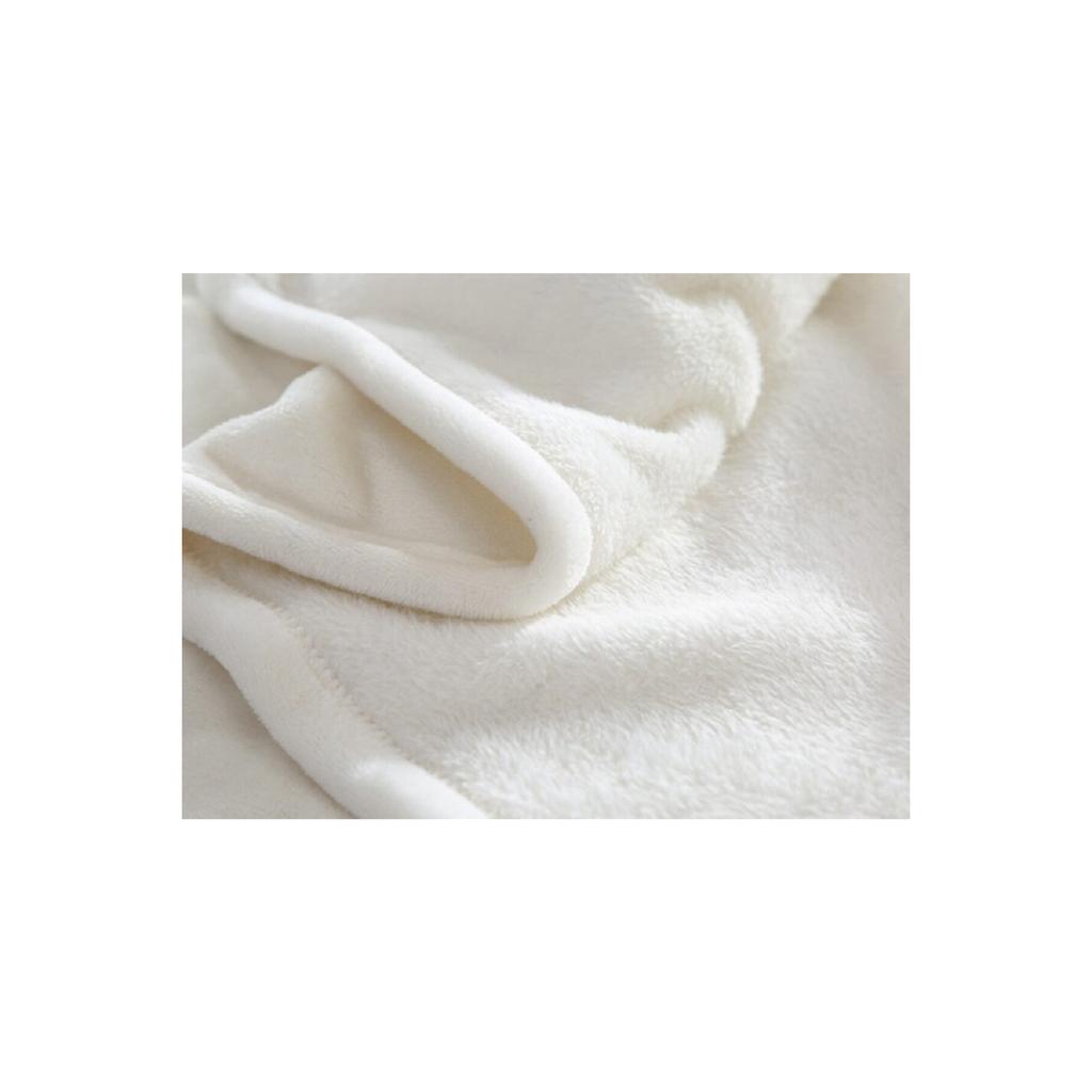 Pătură Wellsoft, pătură albă pentru televiziune, pluș, pătură din lână, dublă 220*230-alb