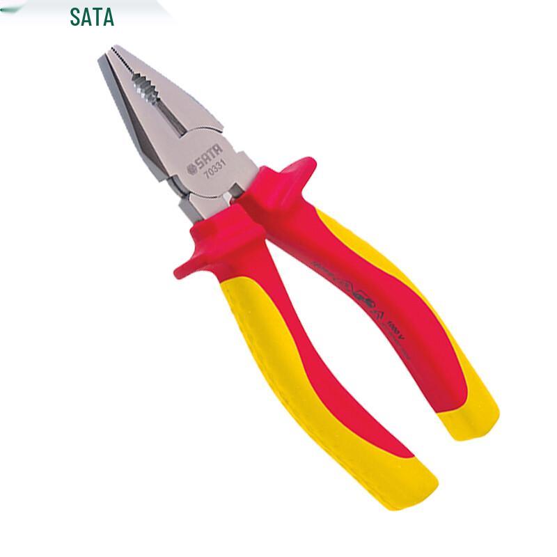 SATA 70332 VDE Insulated End Cutting Pliers 7 inch