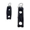 35mm/50mm Lifting Single Pulley Roller,304 Stainless Steel Single Wheel Pulley Lifting Rope Pulley Block for Kayaks