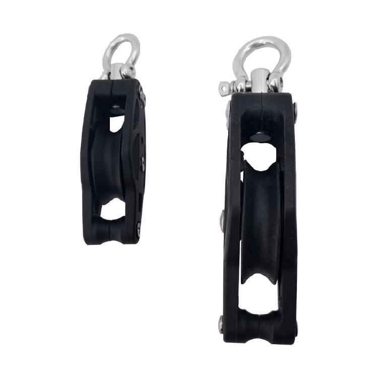35mm/50mm Lifting Single Pulley Roller,304 Stainless Steel Single Wheel Pulley Lifting Rope Pulley Block for Kayaks