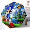 1pc Sonic Durable Cartoon Folding Cartoon Umbrella, Portable Compact Umbrella for Men and Women, Suitable for Travel or Daily Use.P088