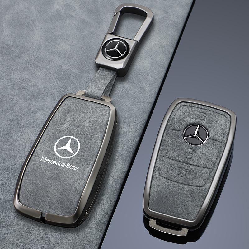 New Zinc Alloy Leather Car Remote Key Cover Case For Mercedes Benz A C E S G GLS CLA Class W213 W203 W211 W205 W177X167 W204 AMG k1