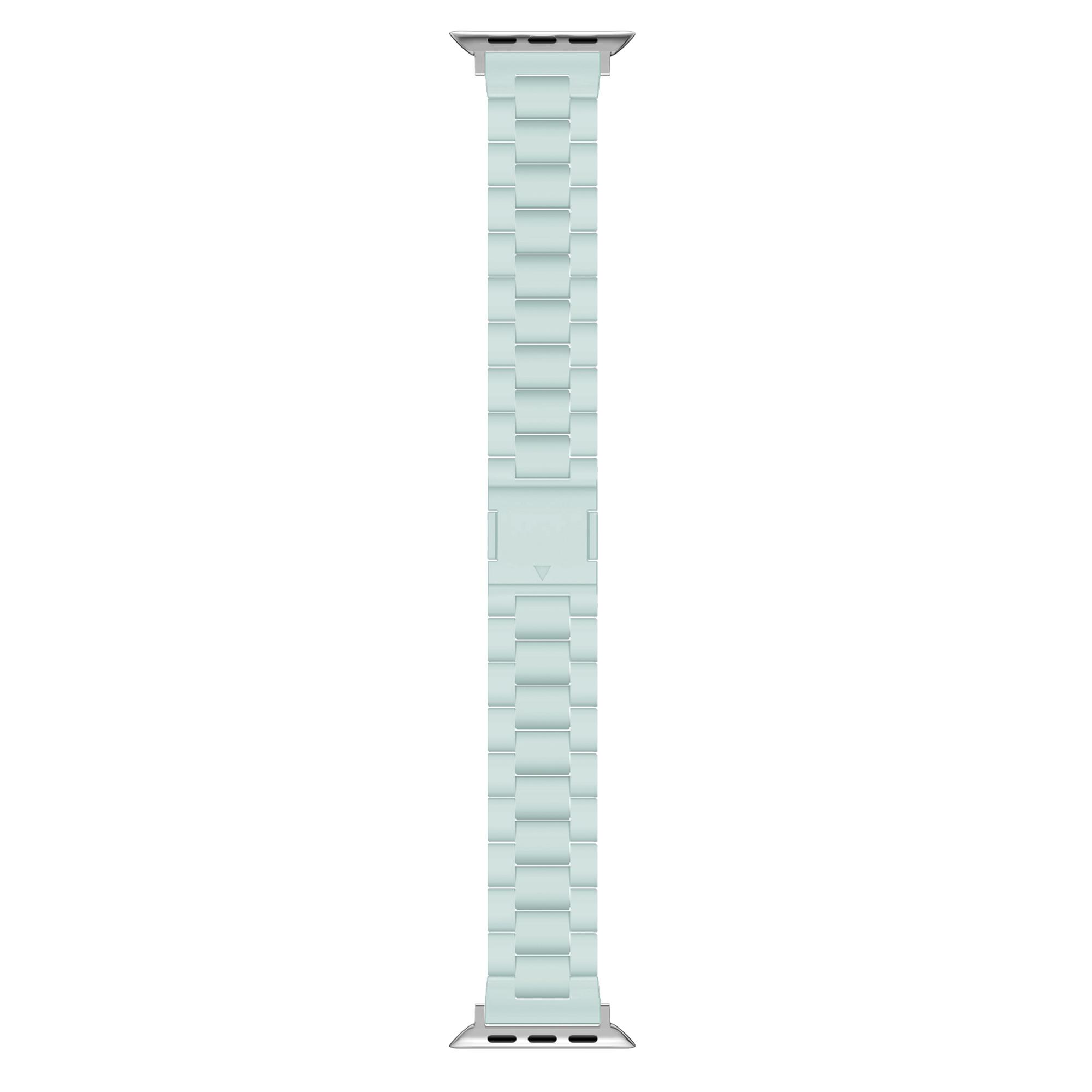 

Watch Band For Apple Watch Series 10 9 8 7 SE 6 5 4 3 2 1 42mm 41mm 40mm 38mm Magnetic Clasp Candy 3-Bead Wrist Strap Light Green