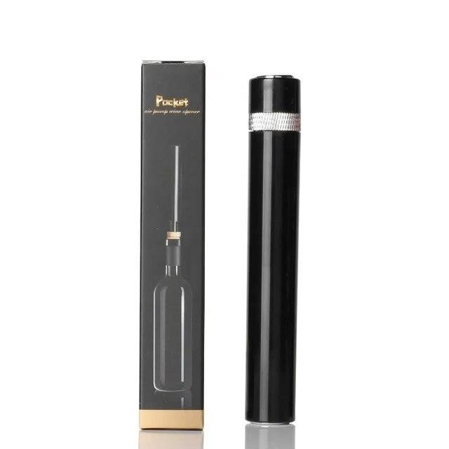 

Портативний відкривач для вина Насос повітряного тиску для вина Штопор для пляшок Відкривачка Інструменти Аксесуари для барів для дому Ресторан Вечірка Любителі вина срібний