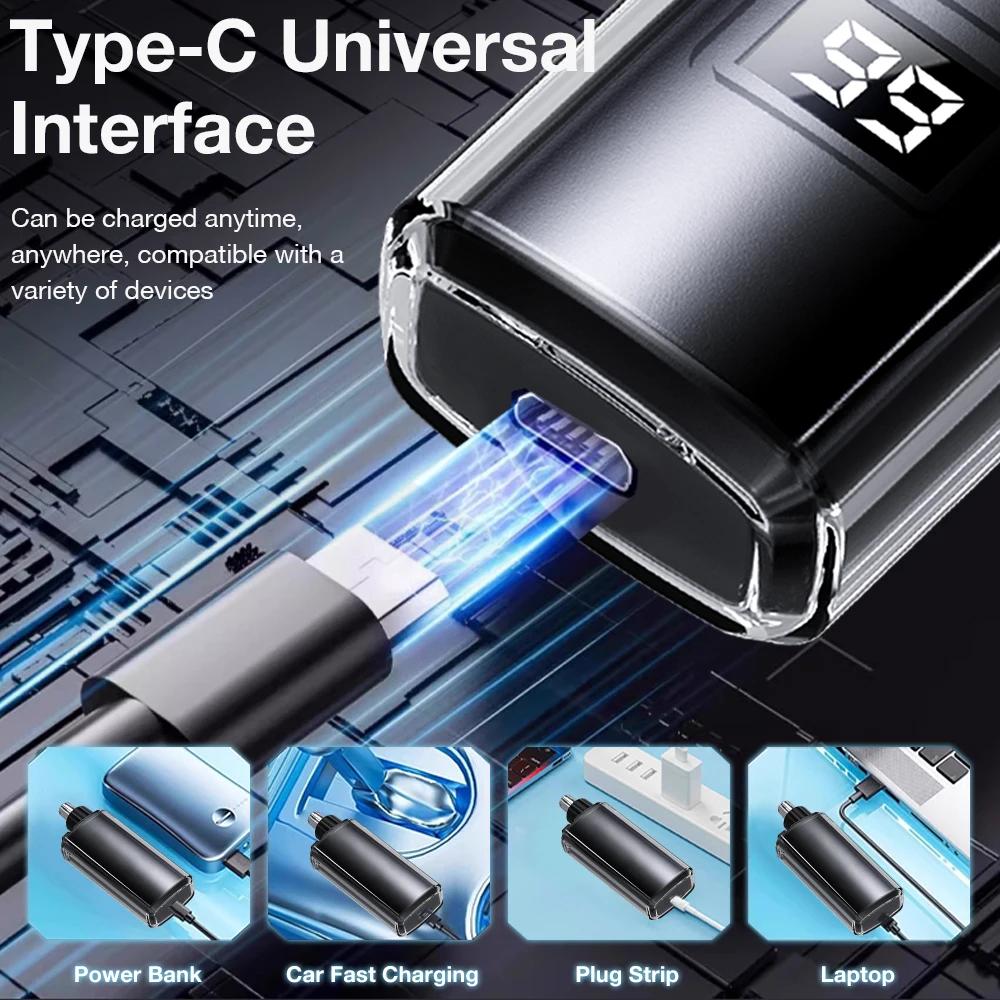 Men's USB Charging Portable Electric Nose And Ear Hair Trimmer Mini Compact Quick Charge Design for Personal Grooming & Travel