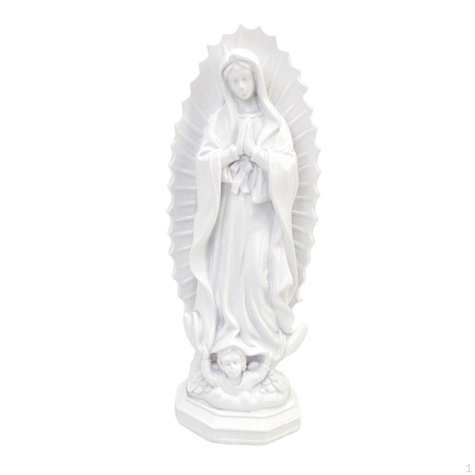 

Статуя Пресвятой Богородицы Фигурка Смола Маленькая Многоцелевая Расписанная вручную Декорация Настольная