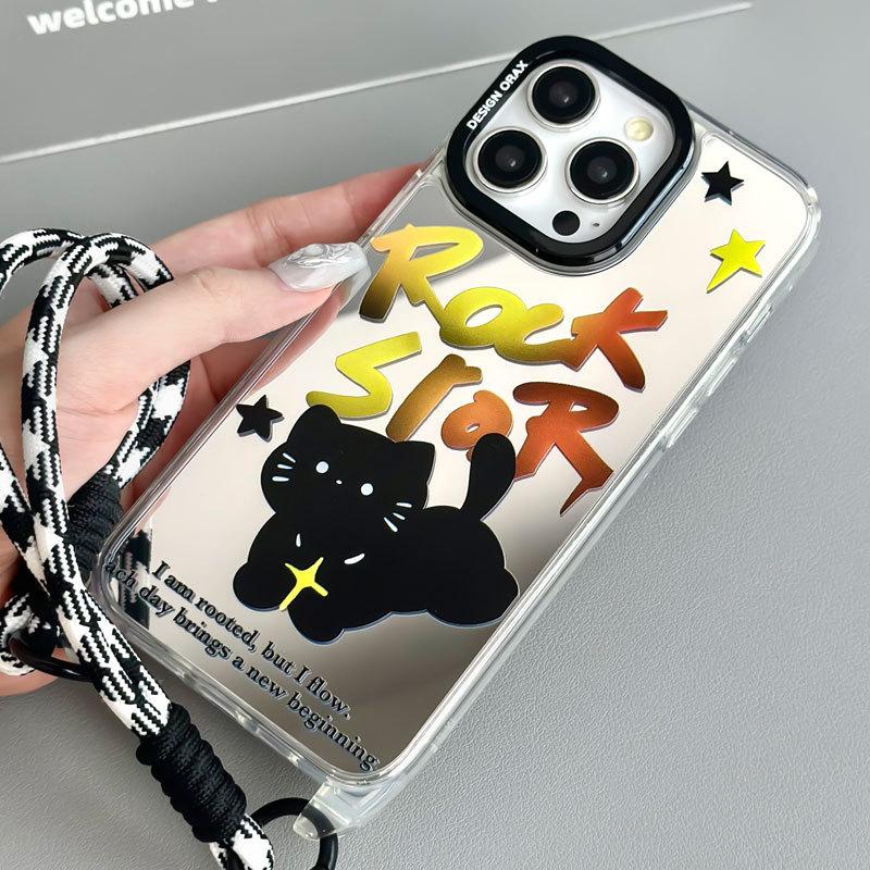 Zhitai Apple 16 Pro Case: Compatible with iPhone 15/14 Pro Max, 13, 12. Lanyard and Mirror Shell Included.