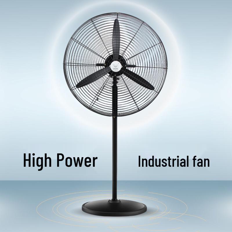 High Power Industrial Floor Fan with Large Air Volume and Mechanical Oscillation - Wall-Mountable 500mm