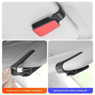 Auto Brillenhalter Universal Auto Sonnenblendenhalter Clip Leder Brillenaufhänger und Ticketkartenclip Brillenhalterung