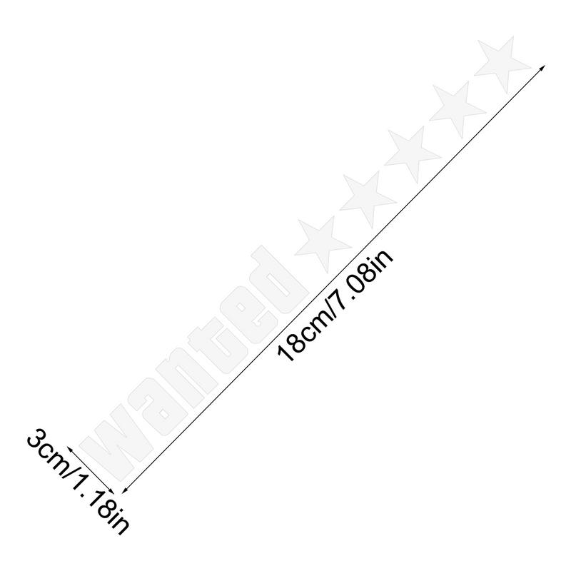 Wanted Car Sticker Water Resistant Auto Decors Decal Five Stars Car Sticker Auto Body Decoration Sticker For Truck Rear Window