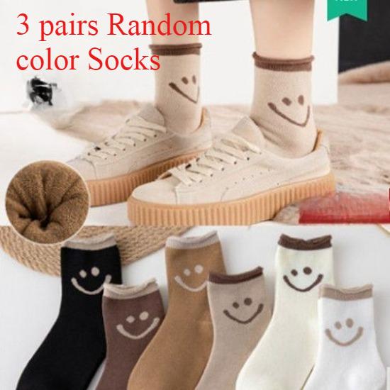 3 Pairs Women's Mid-tube Socks Ankle Socks Vertical Stripes Spring and Autumn Socks Sports Cotton Socks