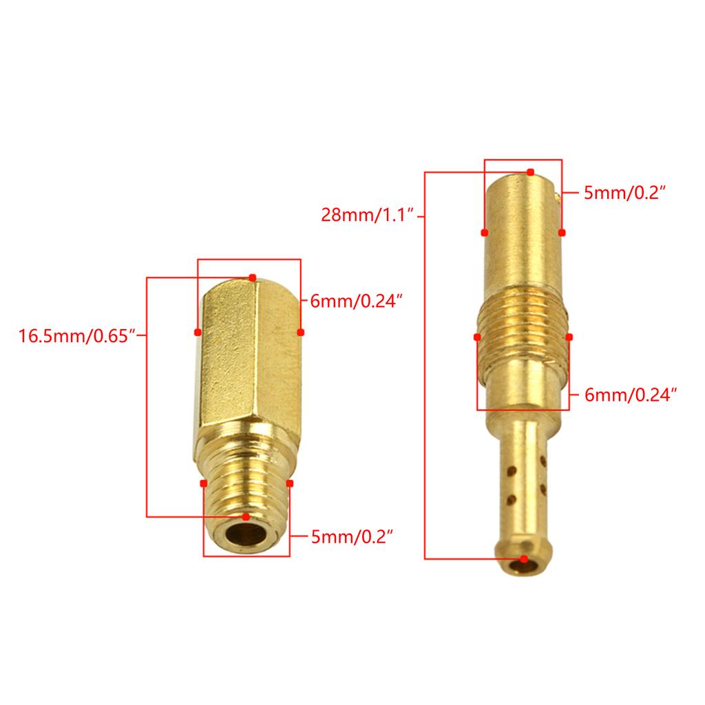 Pilot Jets Carburetor Main Jets Slow Pilot Idle Jets Fit for PWK PE CVK High Quality Lightweight Metal Motorcycles Parts