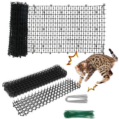 Katzenabwehrmatte Scat Matten mit Kratzschutz Wildtier-Kratzschutz Anti-Katze Hund Fuchs Abwehrmittel für Haus Außenbereich Garten