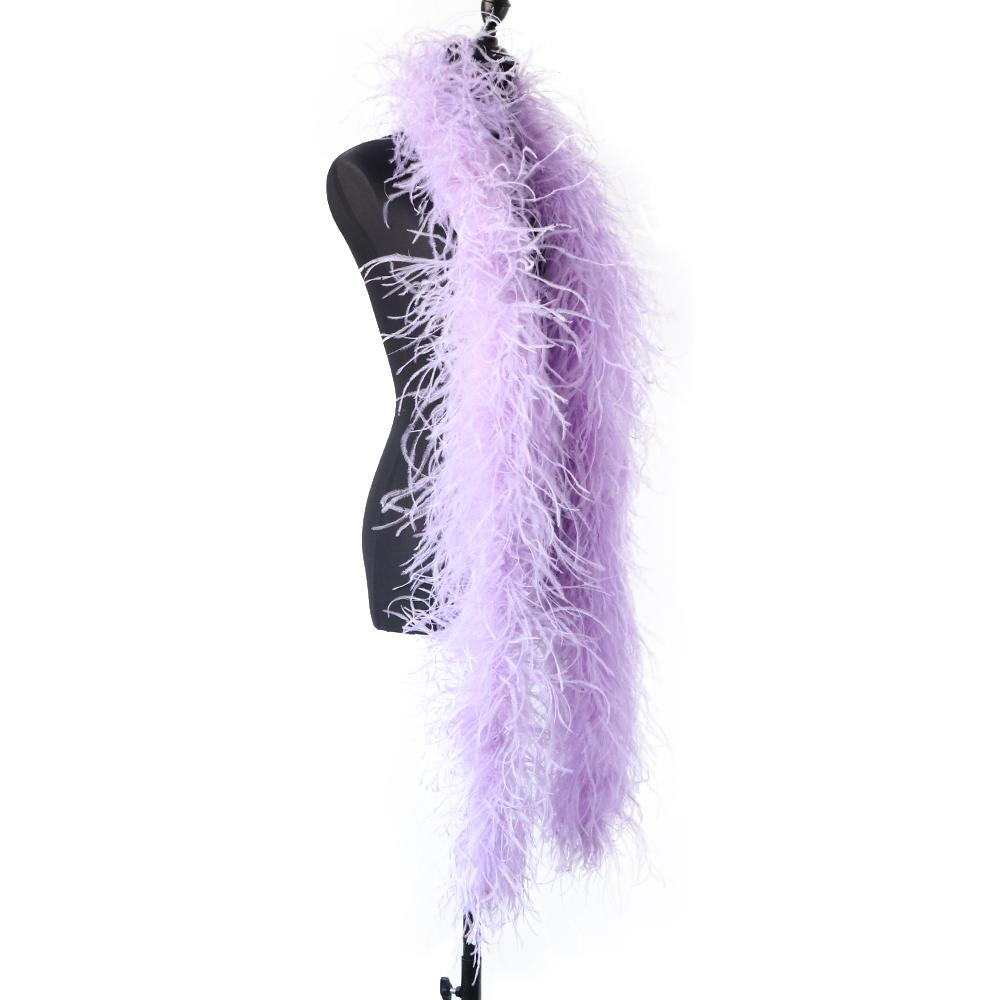 DIY 6 Ply Ostrich Feathers Boa 0.5M/1M/2M/3M Long Feather Shawl Costume Boa Plumes Carnival Clothes Dress Sewing Feather Trim Crafts