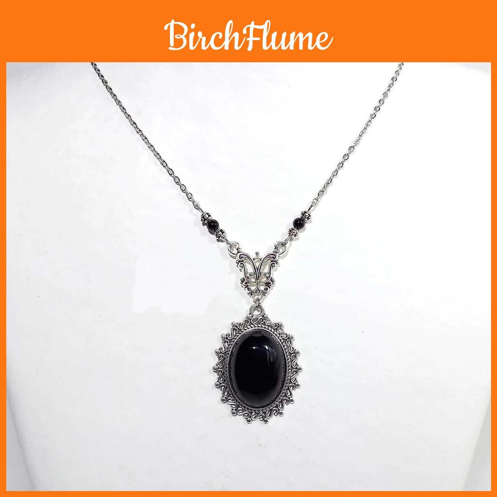 Gothic Geometric Necklace With Star Pendant And Pearl Chain For Women And Men