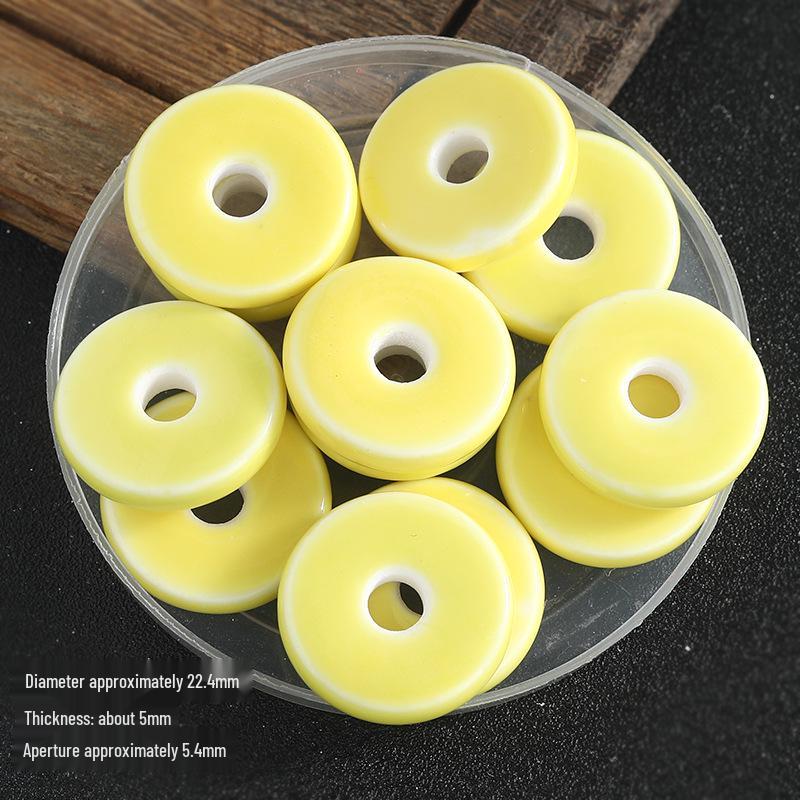Fresh Large Hole Porcelain Donut Beads for DIY Bracelets