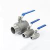 1/4“ 3/8“ 1/2” 3/4” 1” 1-1/4” 1-1/2” BSP Female To Male Straight Two-pieces Full Ports 304 Stainless Steel Ball Valve