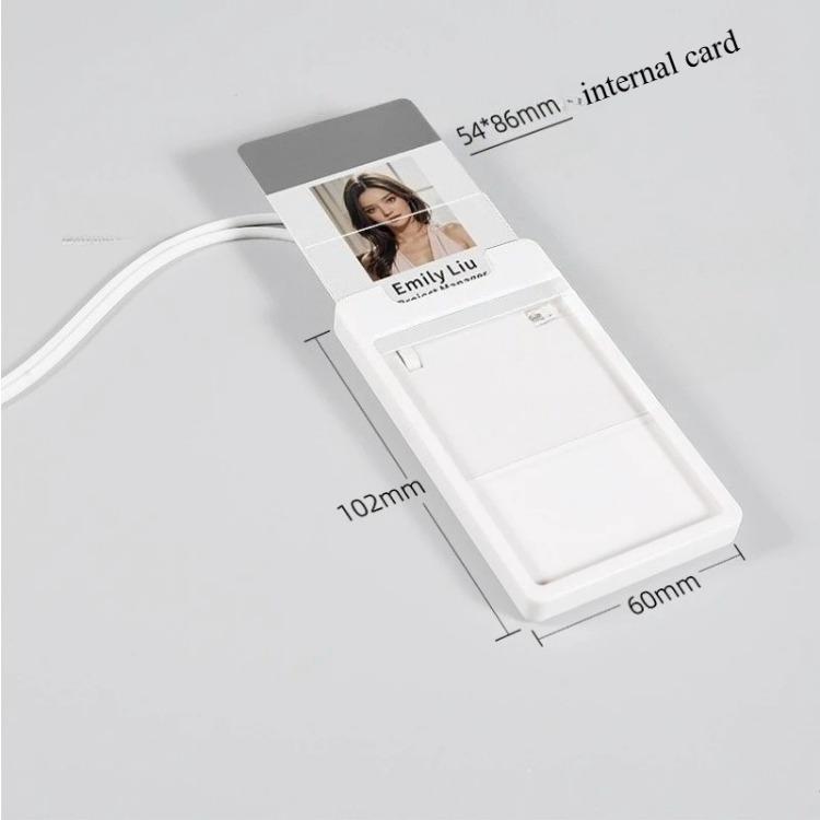 Retractable Badge Reel Silicone Lanyard Card Holder Luxury Name Tag Holders Round Rope Employee ID Case Accessories for Nurses