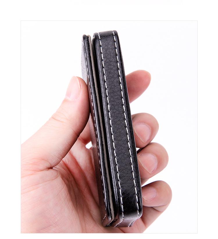 Creative Metal Minimalist Business Card Holder for Men & Women - Customizable Exhibition Gift