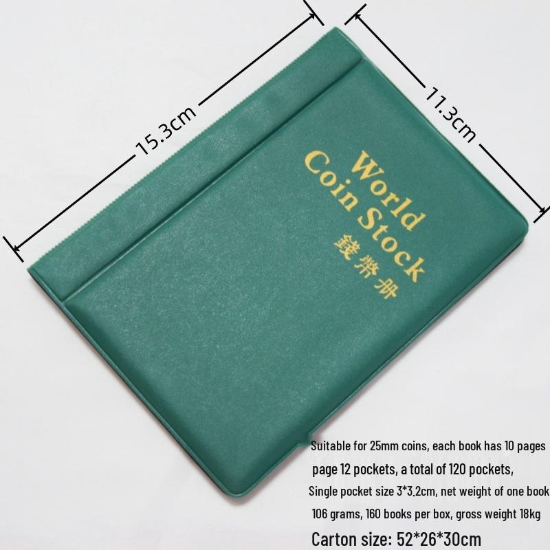 Cross-Border Coin, Medal & Philately Collection Album with Hard-Shell, Transparent Storage for Silver Dollars & Banknotes